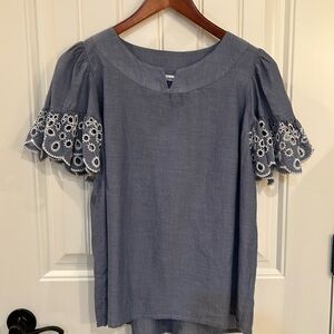 Short sleeve cotton top